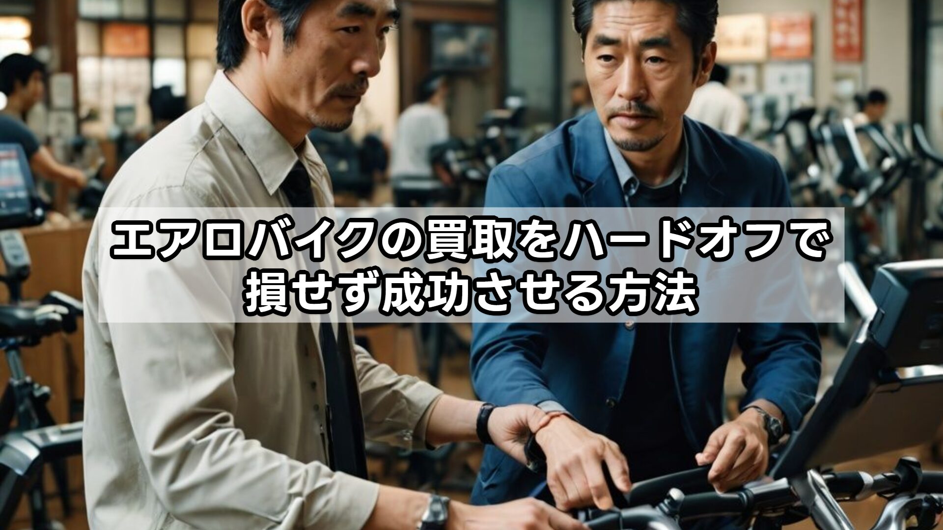 エアロバイクの買取をハードオフで損せず成功させる方法