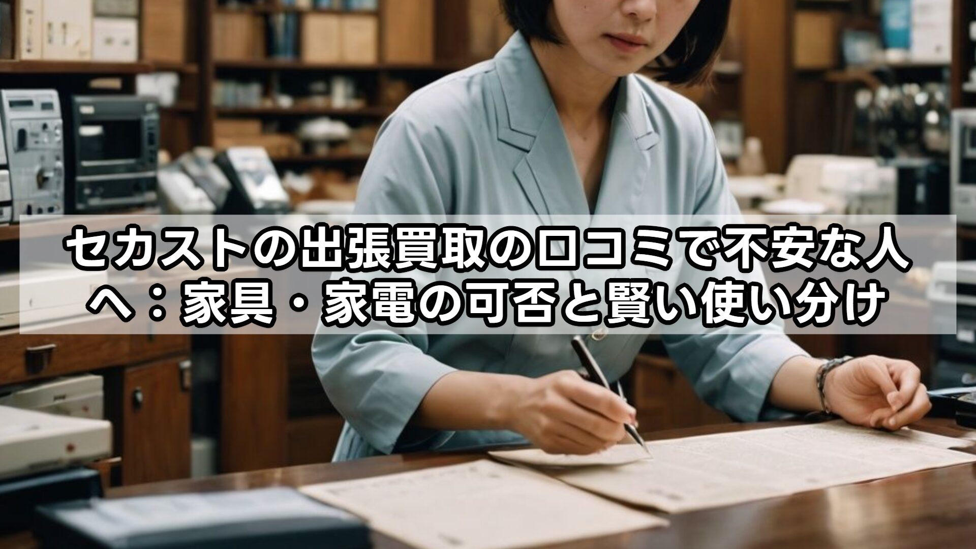 セカストの出張買取の口コミで不安な人へ：家具・家電の可否と賢い使い分け