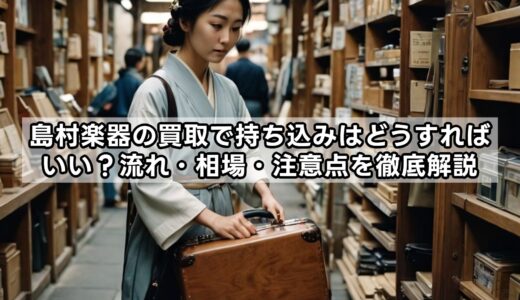 島村楽器の買取で持ち込みはどうすればいい？流れ・相場・注意点を徹底解説
