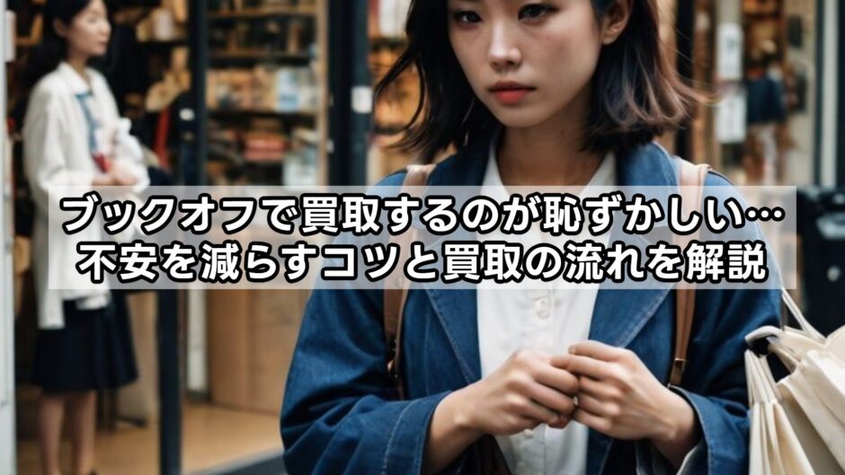 ブックオフで買取するのが恥ずかしい…不安を減らすコツと買取の流れを解説