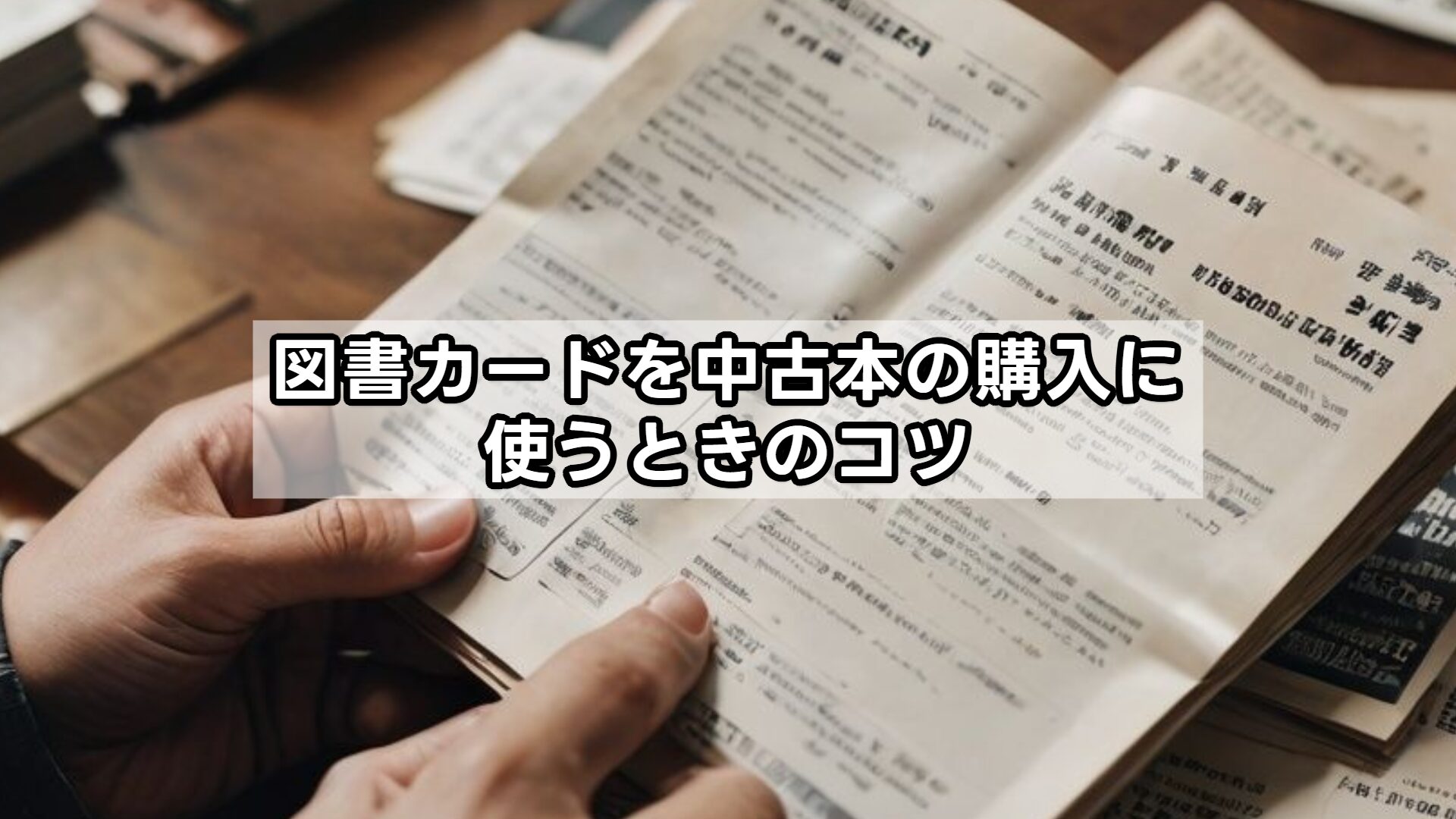 図書カードを中古本の購入に使うときのコツ