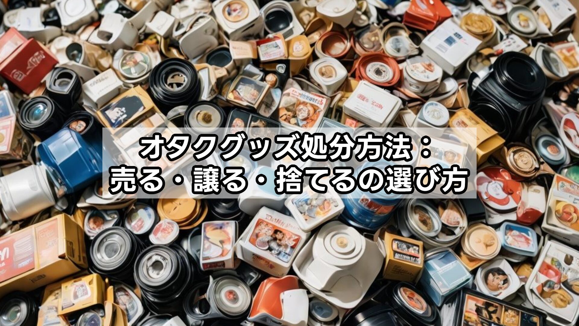 オタクグッズ処分方法：売る・譲る・捨てるの選び方
