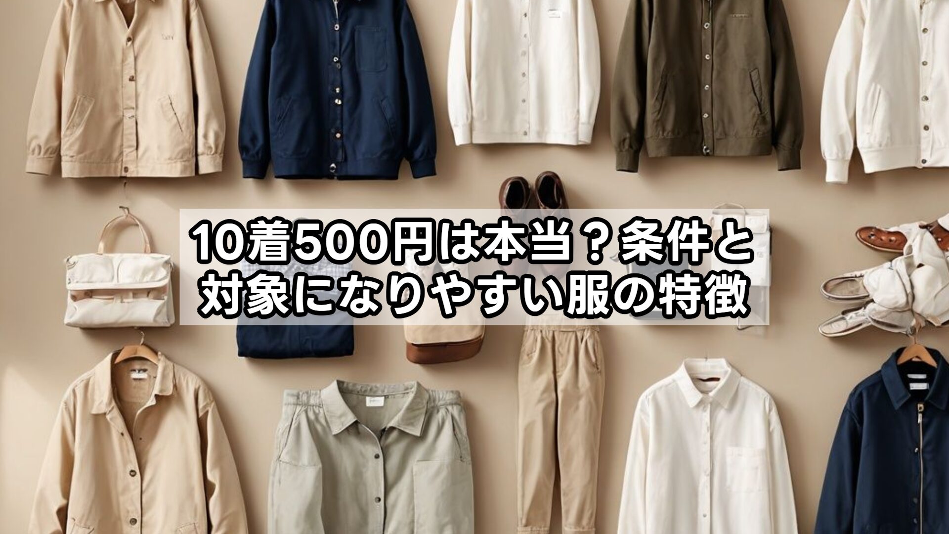 10着500円は本当？条件と対象になりやすい服の特徴