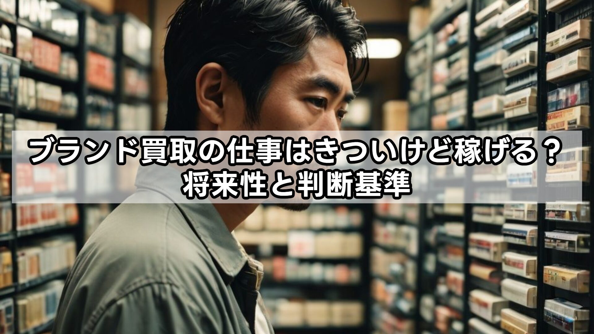 ブランド買取の仕事はきついけど稼げる？将来性と判断基準