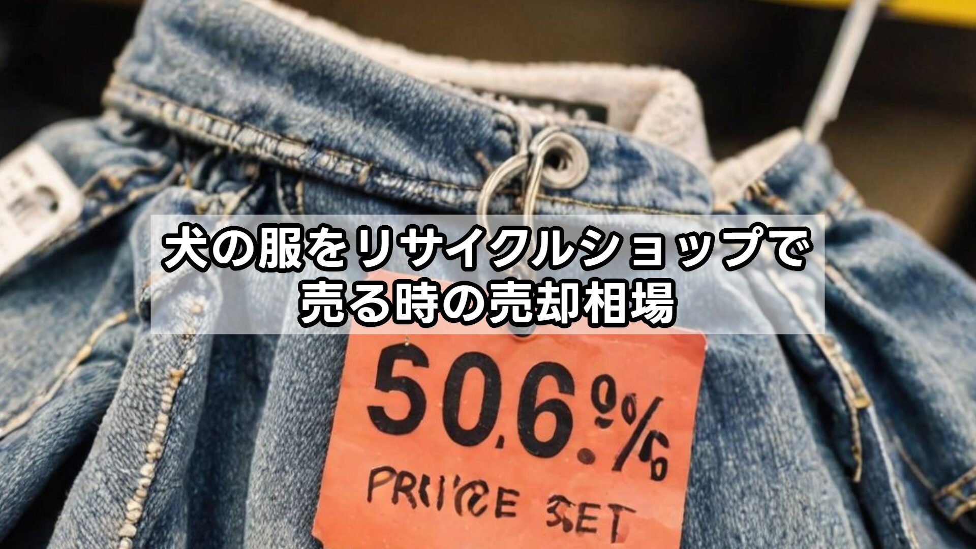 犬の服をリサイクルショップで売る時の売却相場