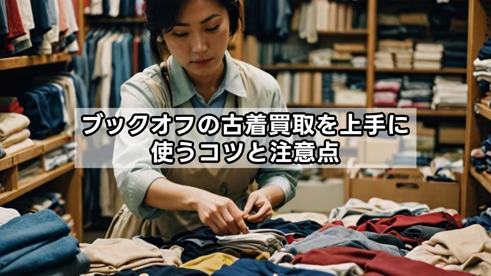 ブックオフの古着買取を上手に使うコツと注意点