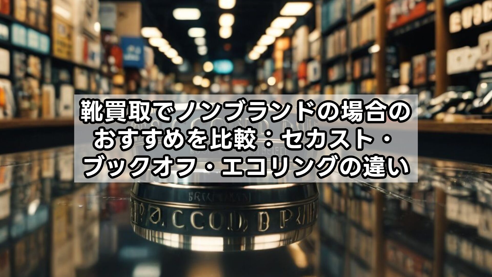 靴買取でノンブランドの場合のおすすめを比較：セカスト・ブックオフ・エコリングの違い