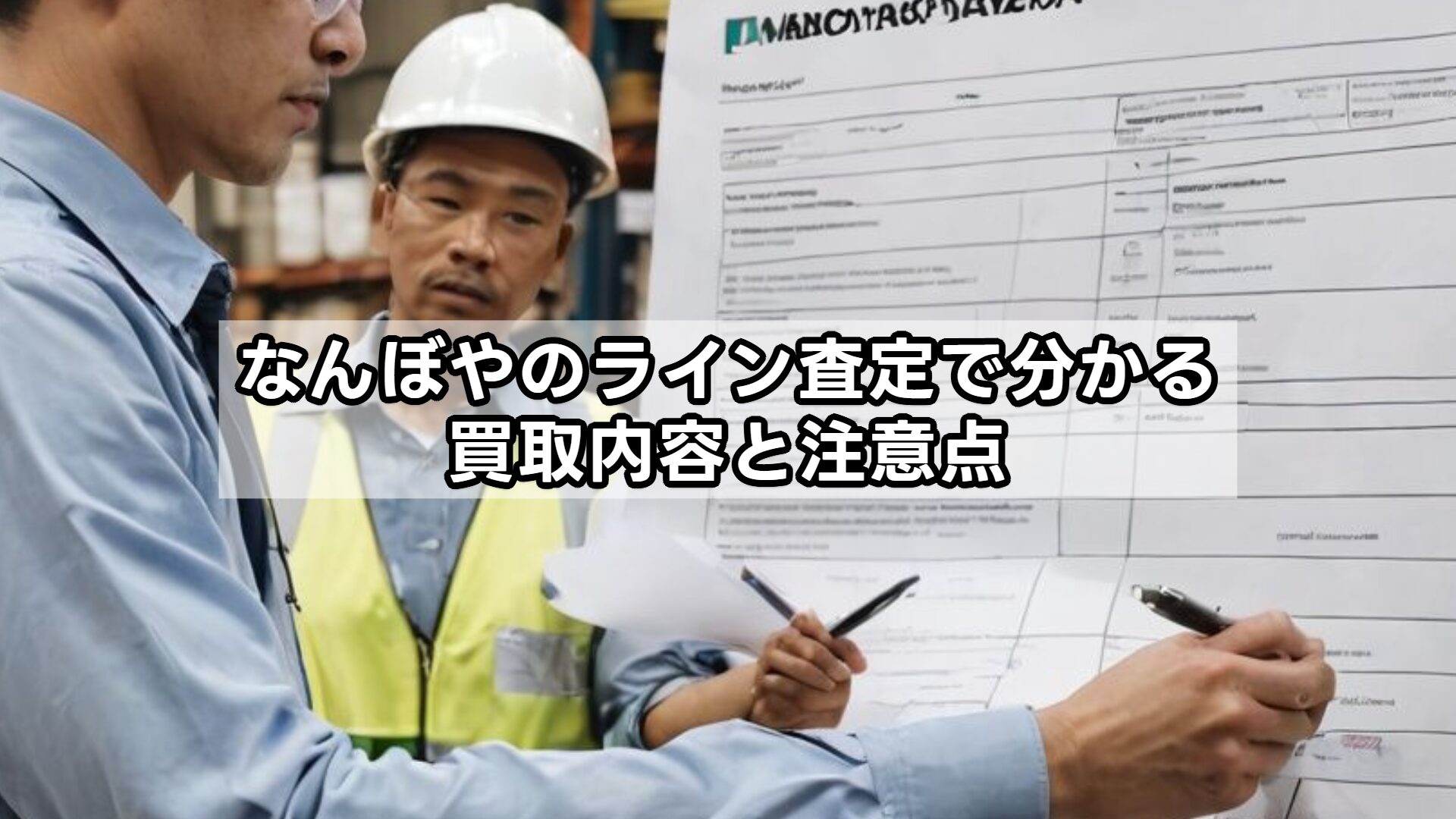 なんぼやのライン査定で分かる買取内容と注意点