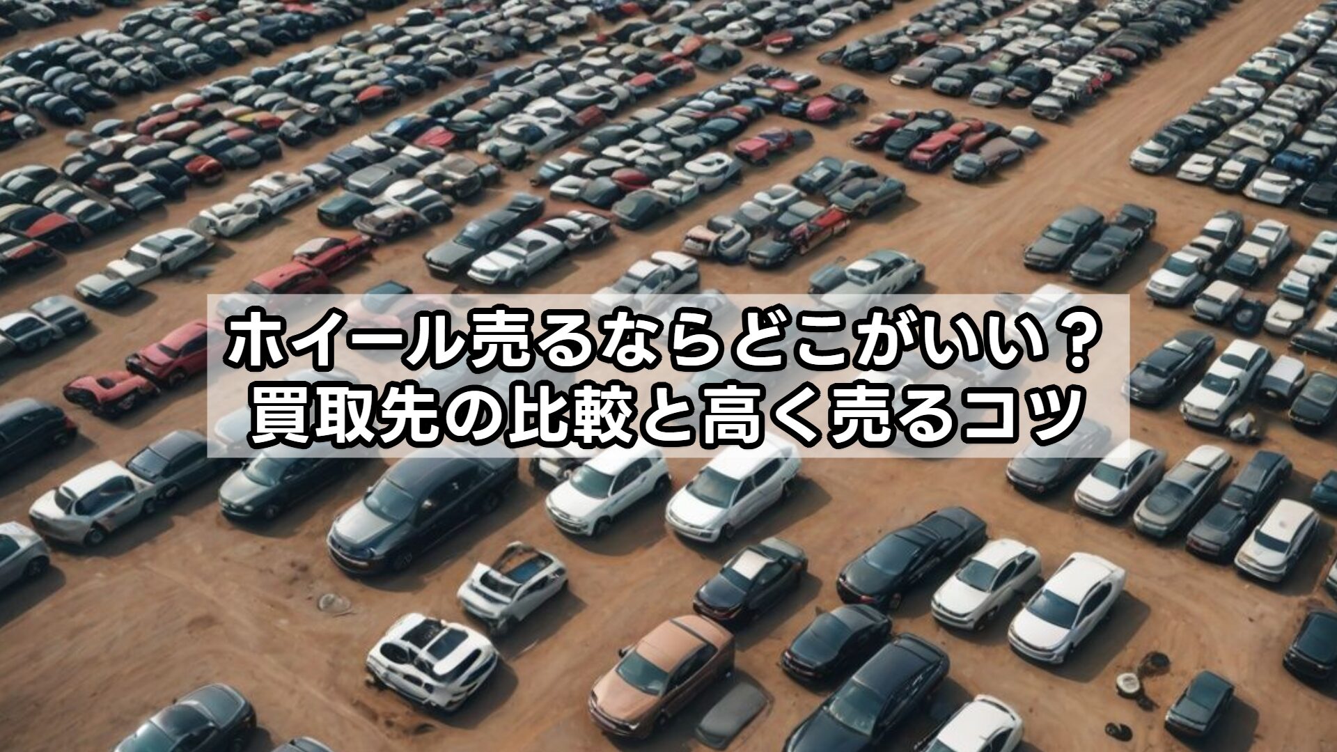 ホイール売るならどこがいい？買取先の比較と高く売るコツ