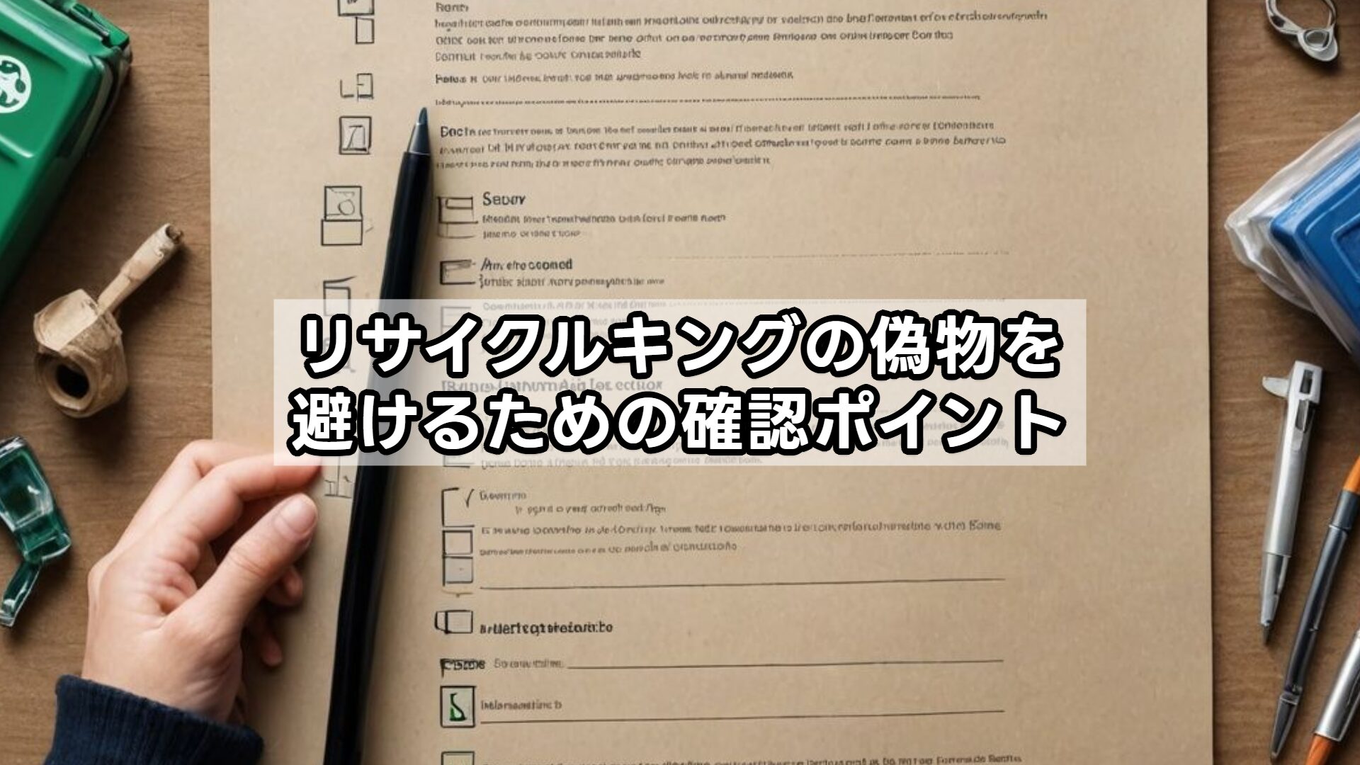 リサイクルキングの偽物を避けるための確認ポイント