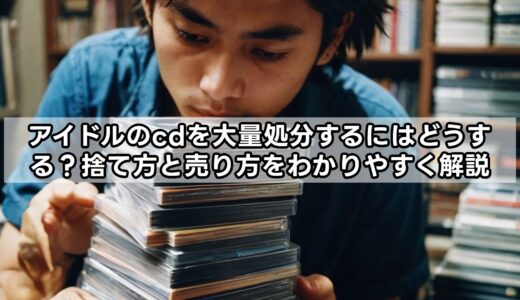 アイドルのcdを大量処分するにはどうする？捨て方と売り方をわかりやすく解説