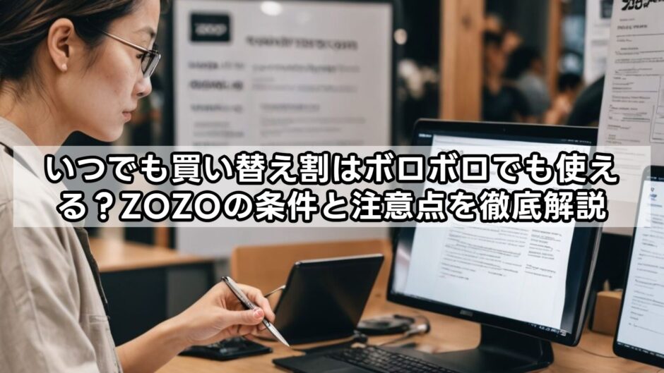 いつでも買い替え割はボロボロでも使える？ZOZOの条件と注意点を徹底解説