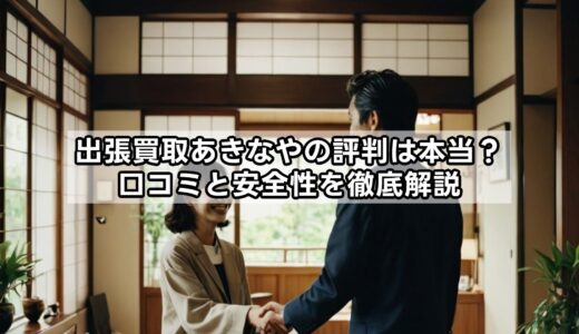 出張買取あきなやの評判は本当？口コミと安全性を徹底解説