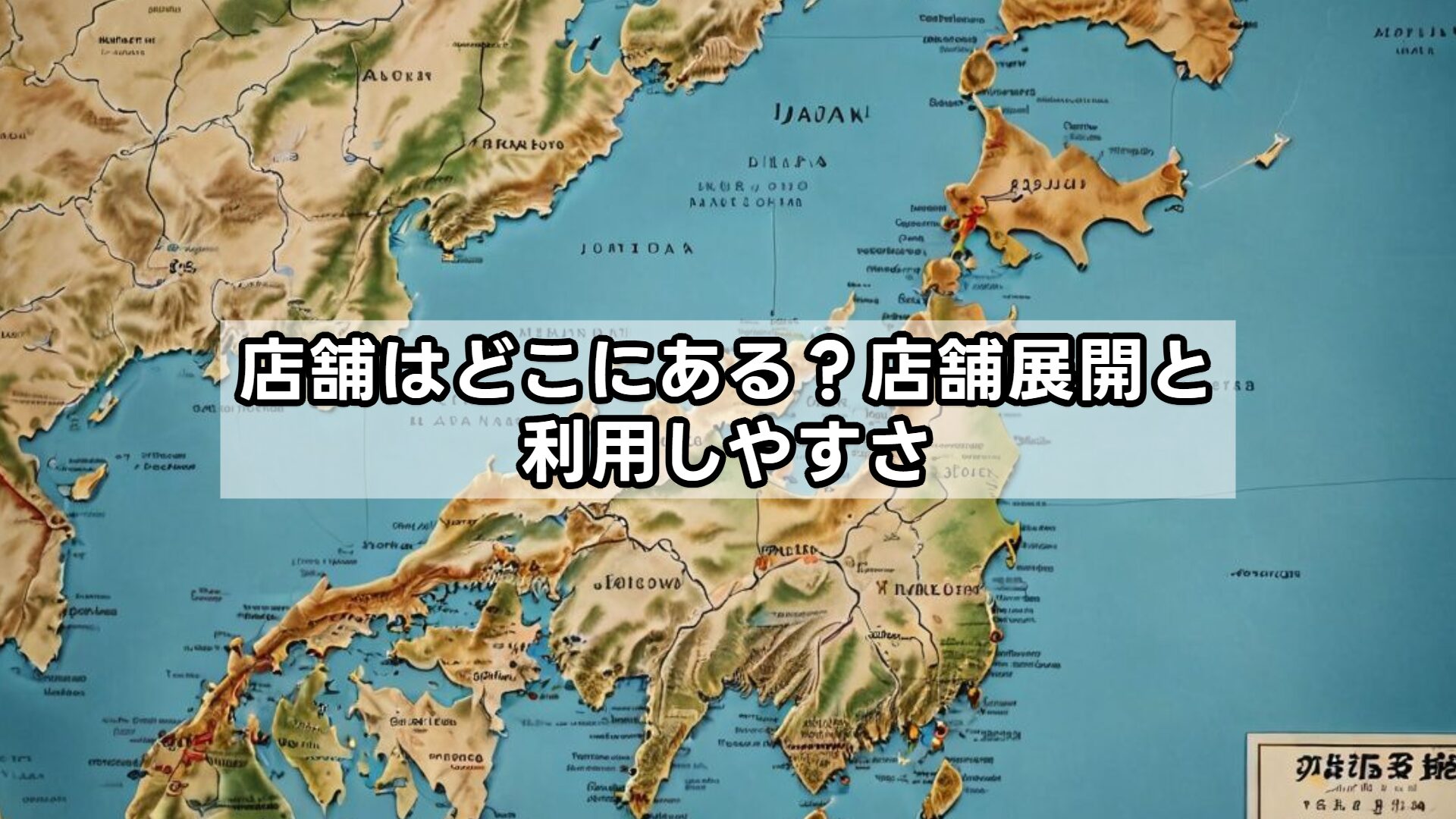 店舗はどこにある？店舗展開と利用しやすさ