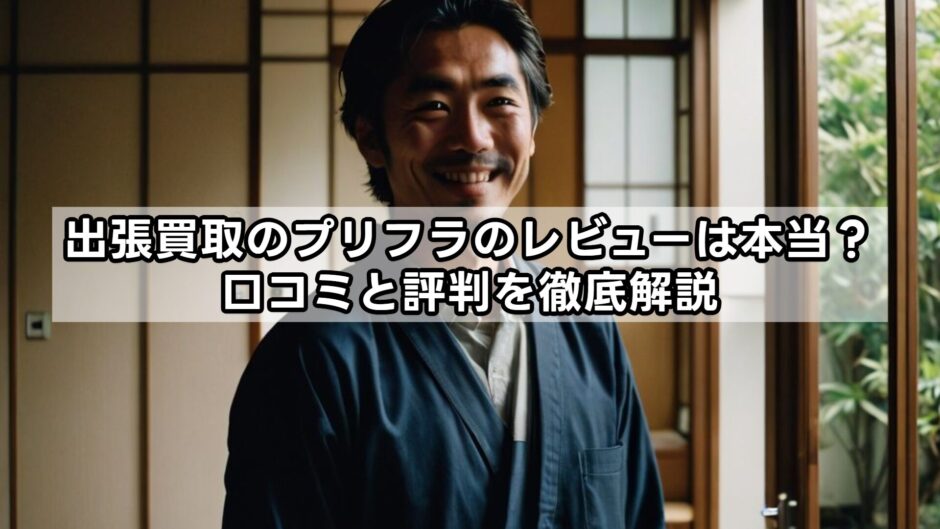 出張買取のプリフラのレビューは本当？口コミと評判を徹底解説