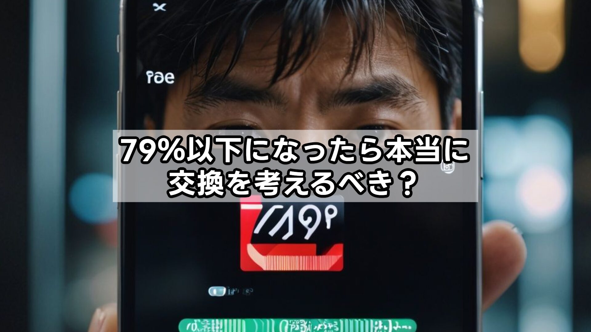 79％以下になったら本当に交換を考えるべき？