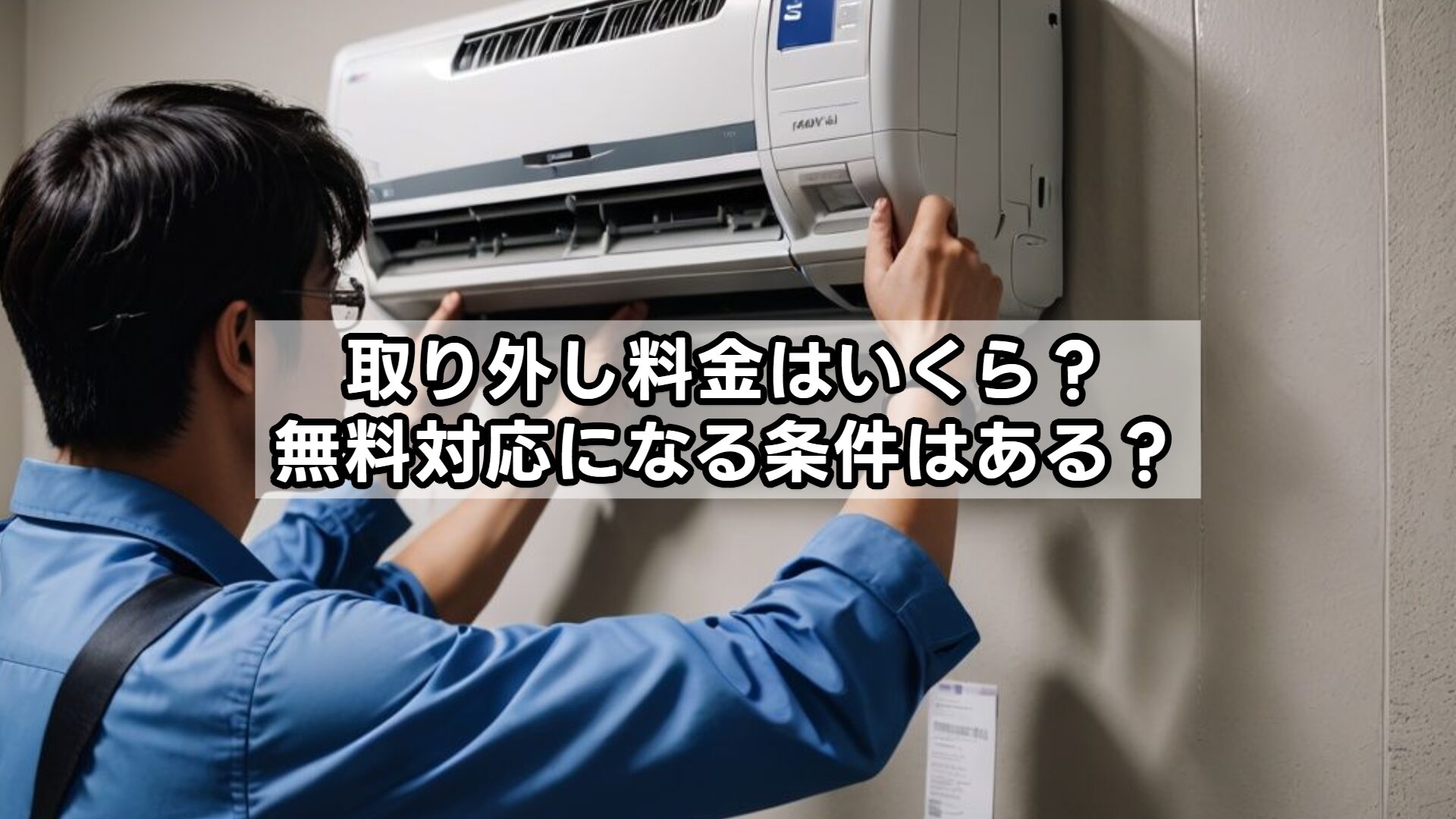 取り外し料金はいくら？無料対応になる条件はある？