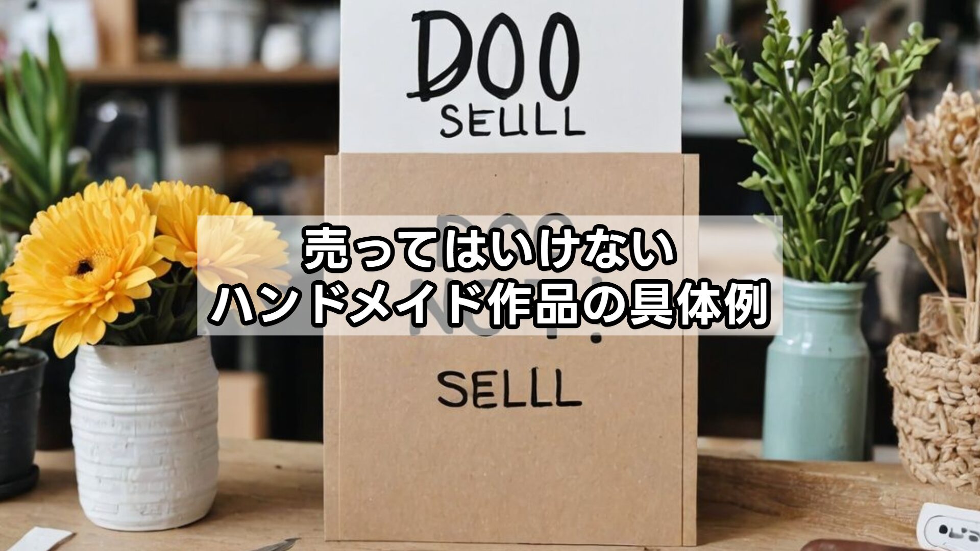 売ってはいけないハンドメイド作品の具体例