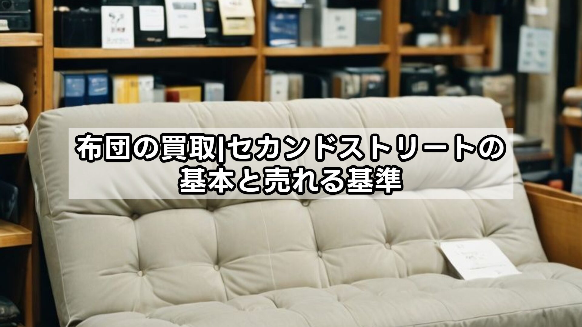 布団の買取|セカンドストリートの基本と売れる基準