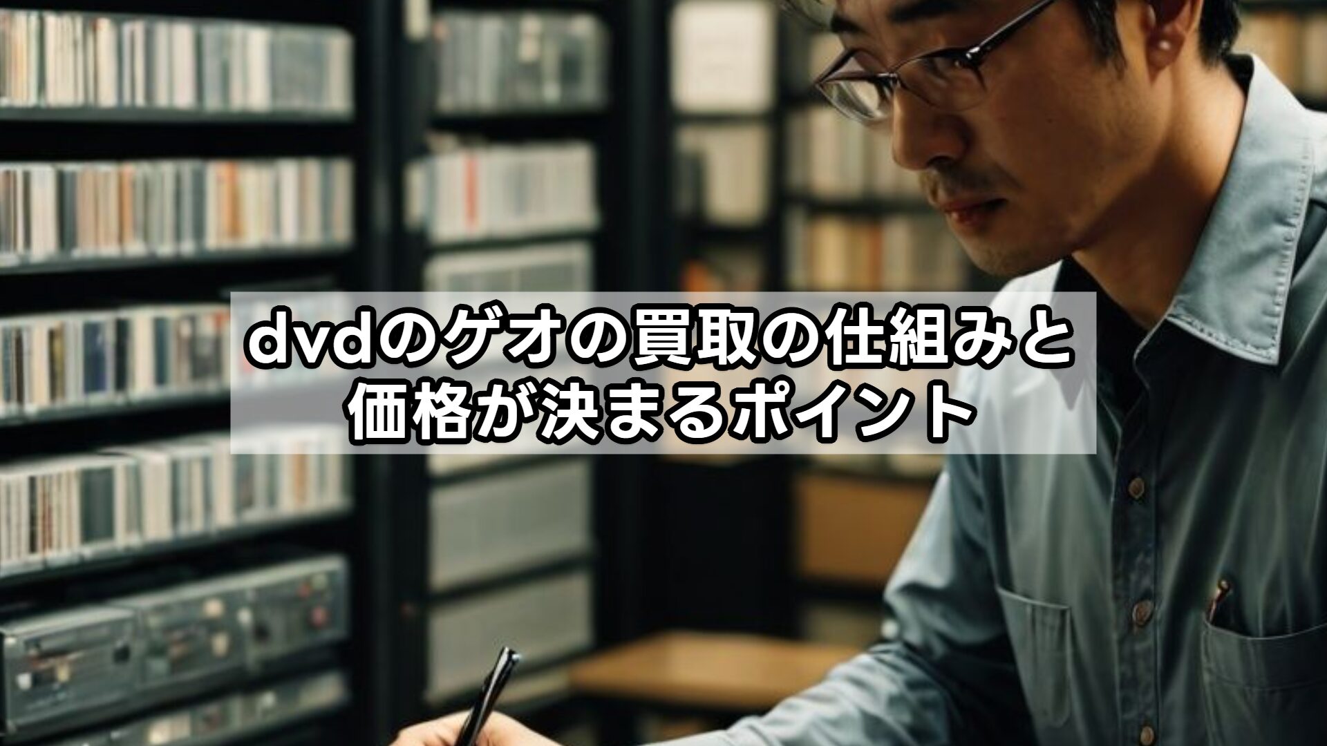 dvdのゲオの買取の仕組みと価格が決まるポイント