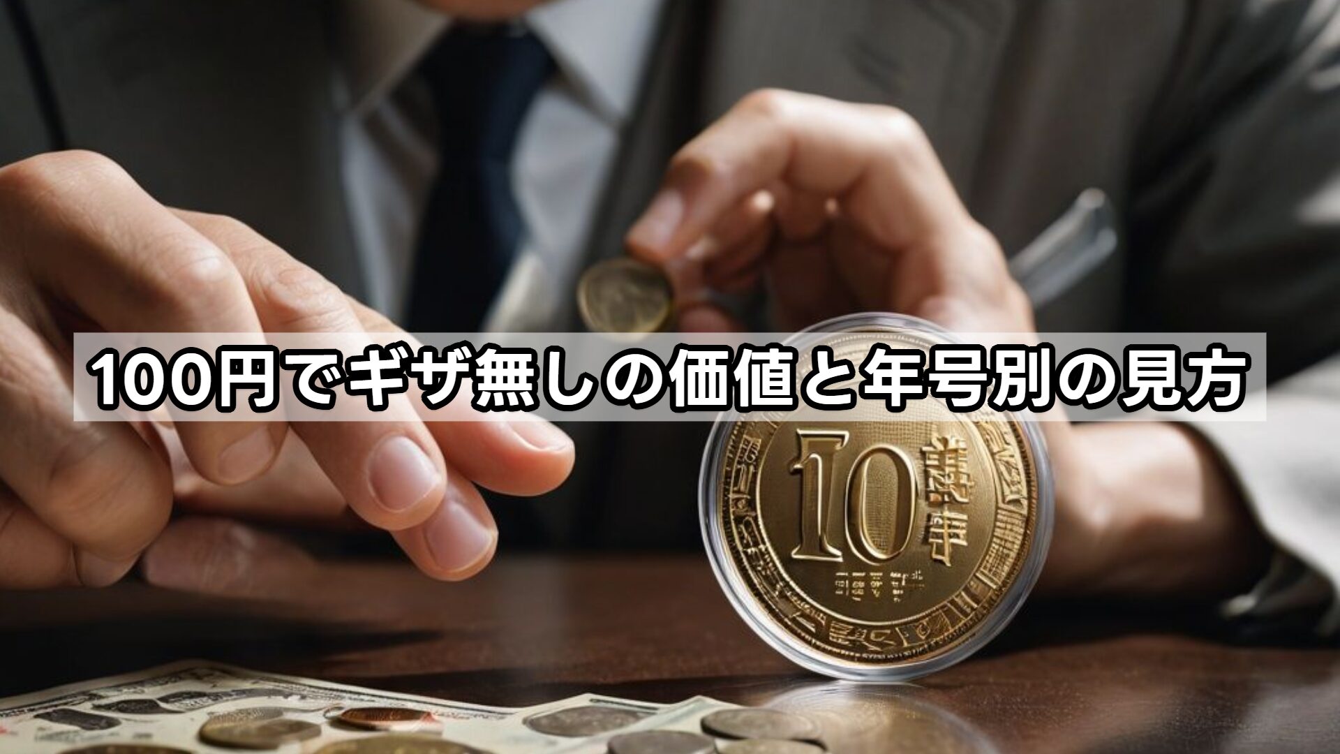 100円でギザ無しの価値と年号別の見方