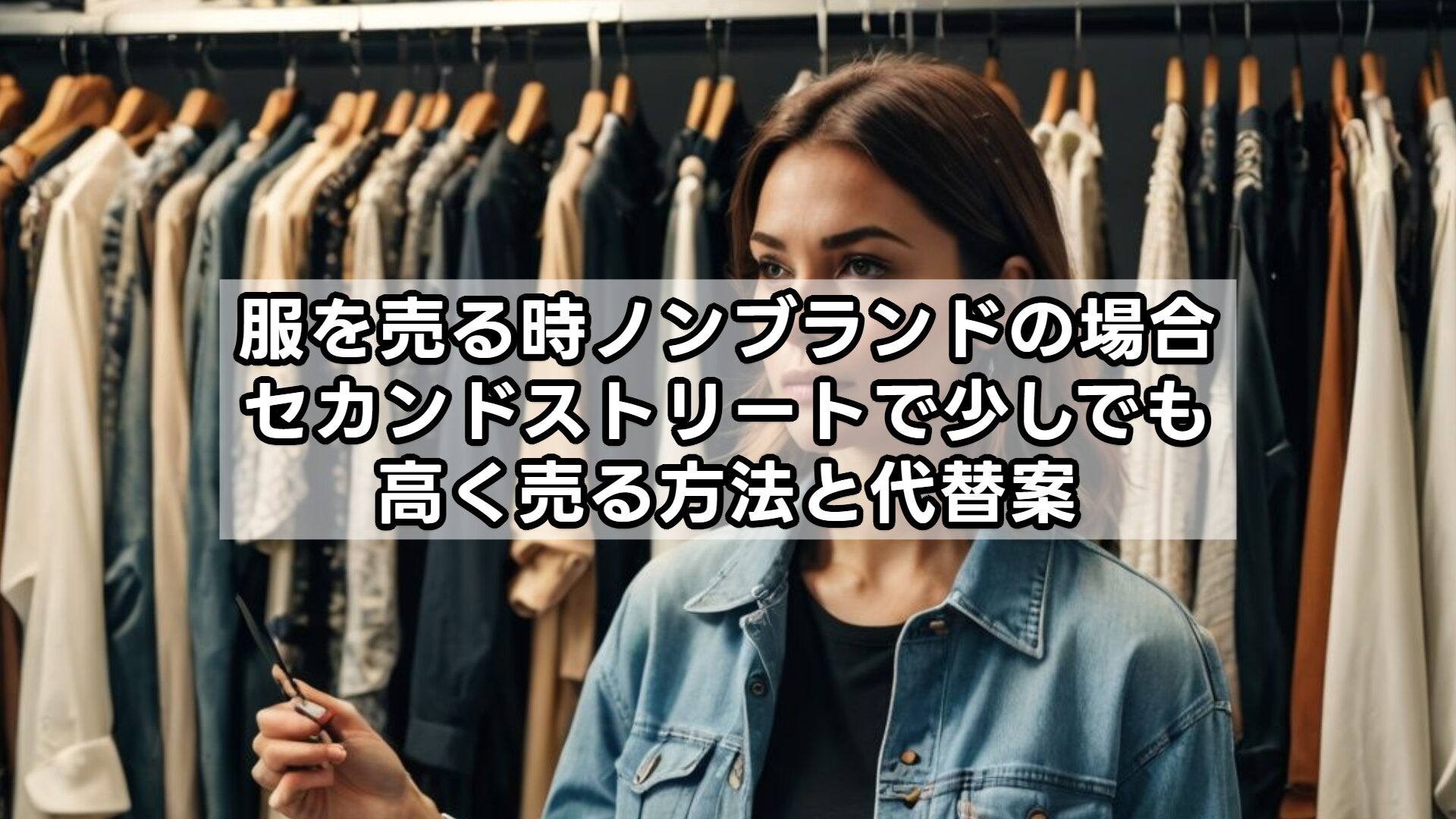 服を売る時ノンブランドの場合｜セカンドストリートで少しでも高く売る方法と代替案