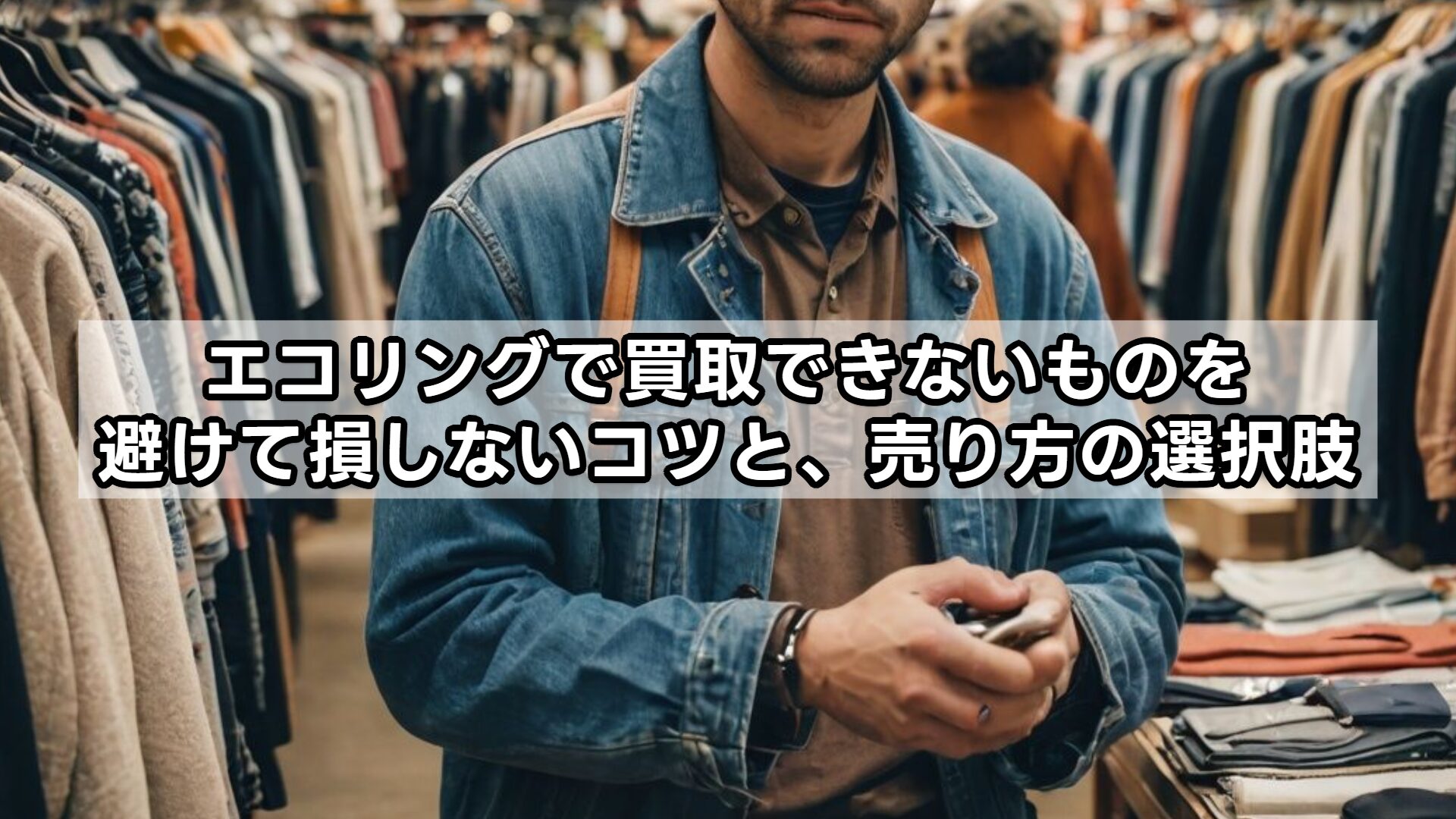 エコリングで買取できないものを避けて損しないコツと、売り方の選択肢