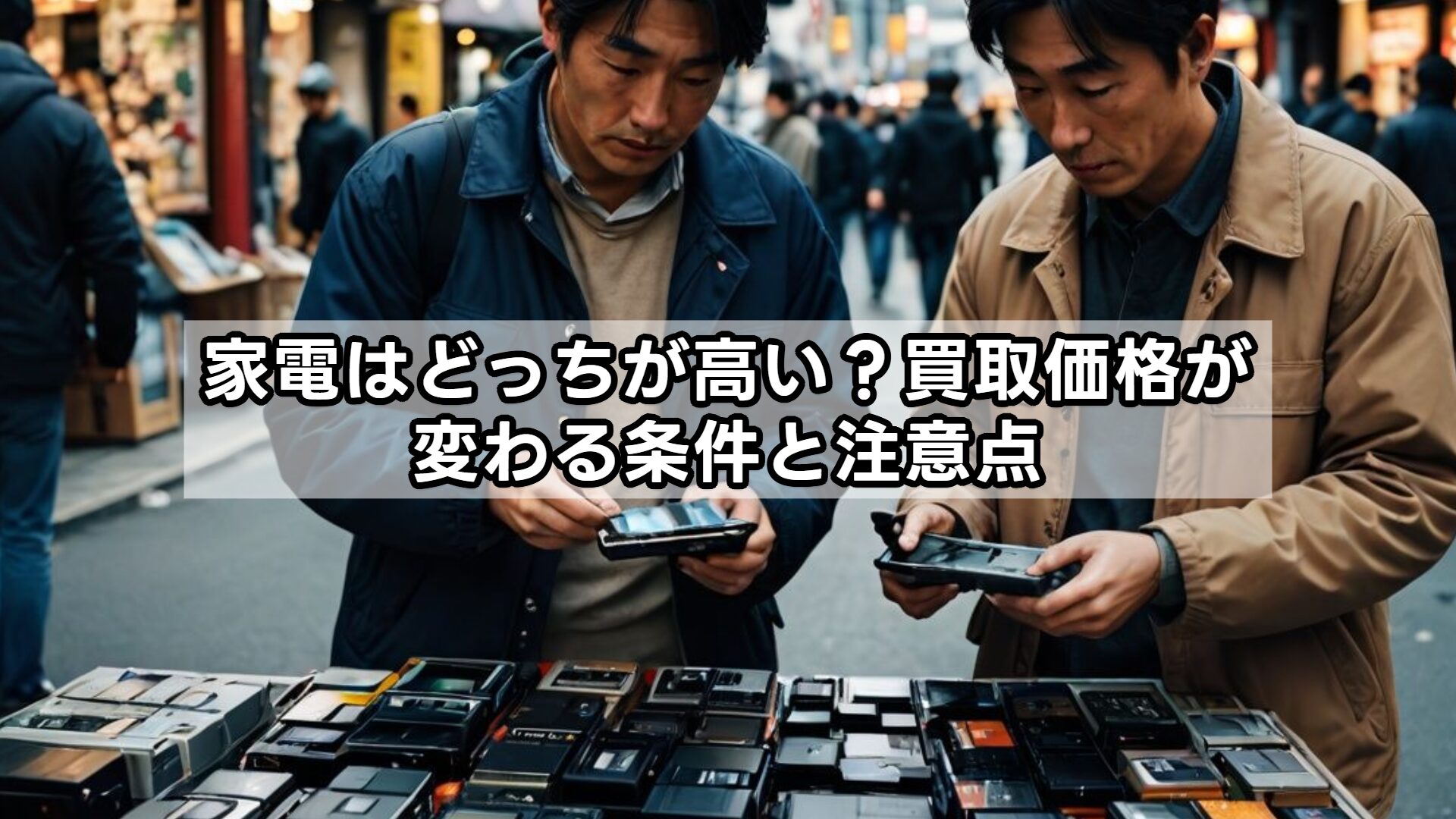 家電はどっちが高い？買取価格が変わる条件と注意点