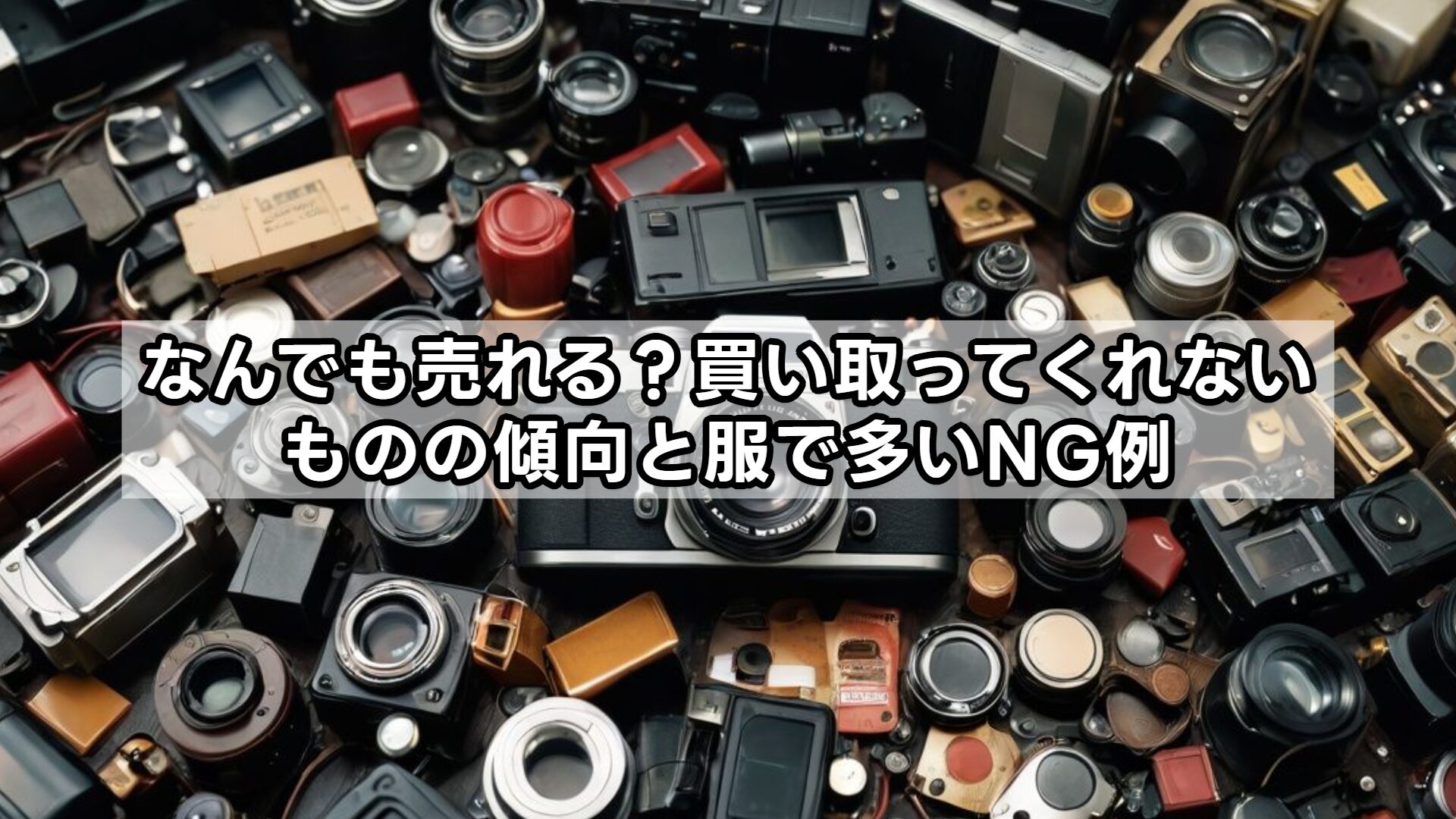 なんでも売れる？買い取ってくれないものの傾向と服で多いNG例