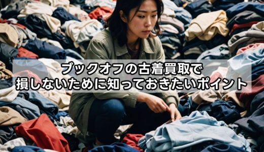 ブックオフの古着買取で損しないために知っておきたいポイント