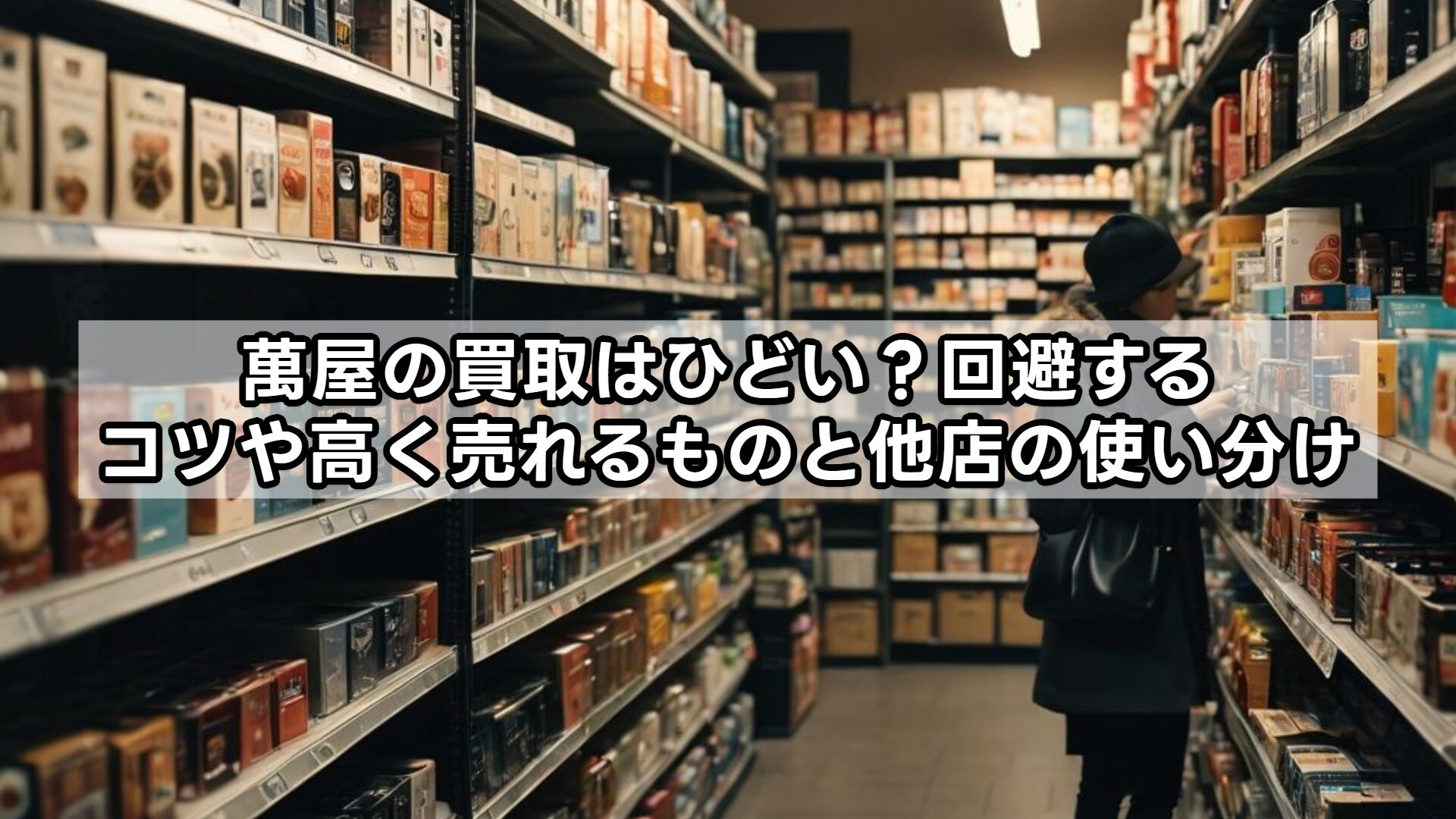 萬屋の買取はひどい？回避するコツや高く売れるものと他店の使い分け