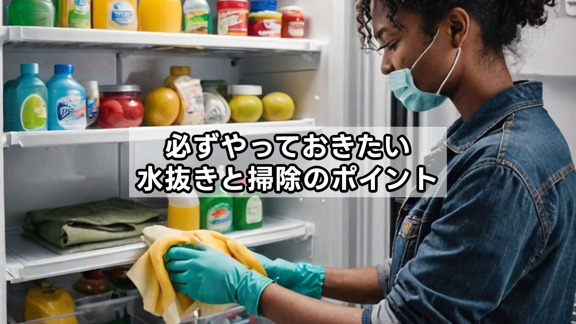 必ずやっておきたい水抜きと掃除のポイント