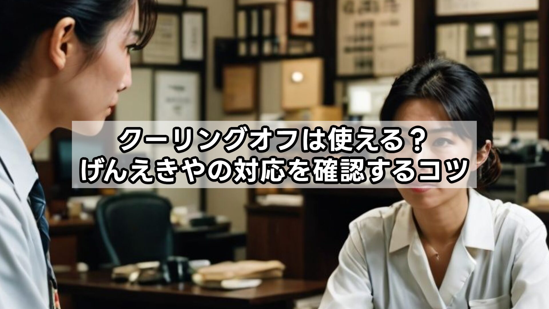 クーリングオフは使える？げんえきやの対応を確認するコツ