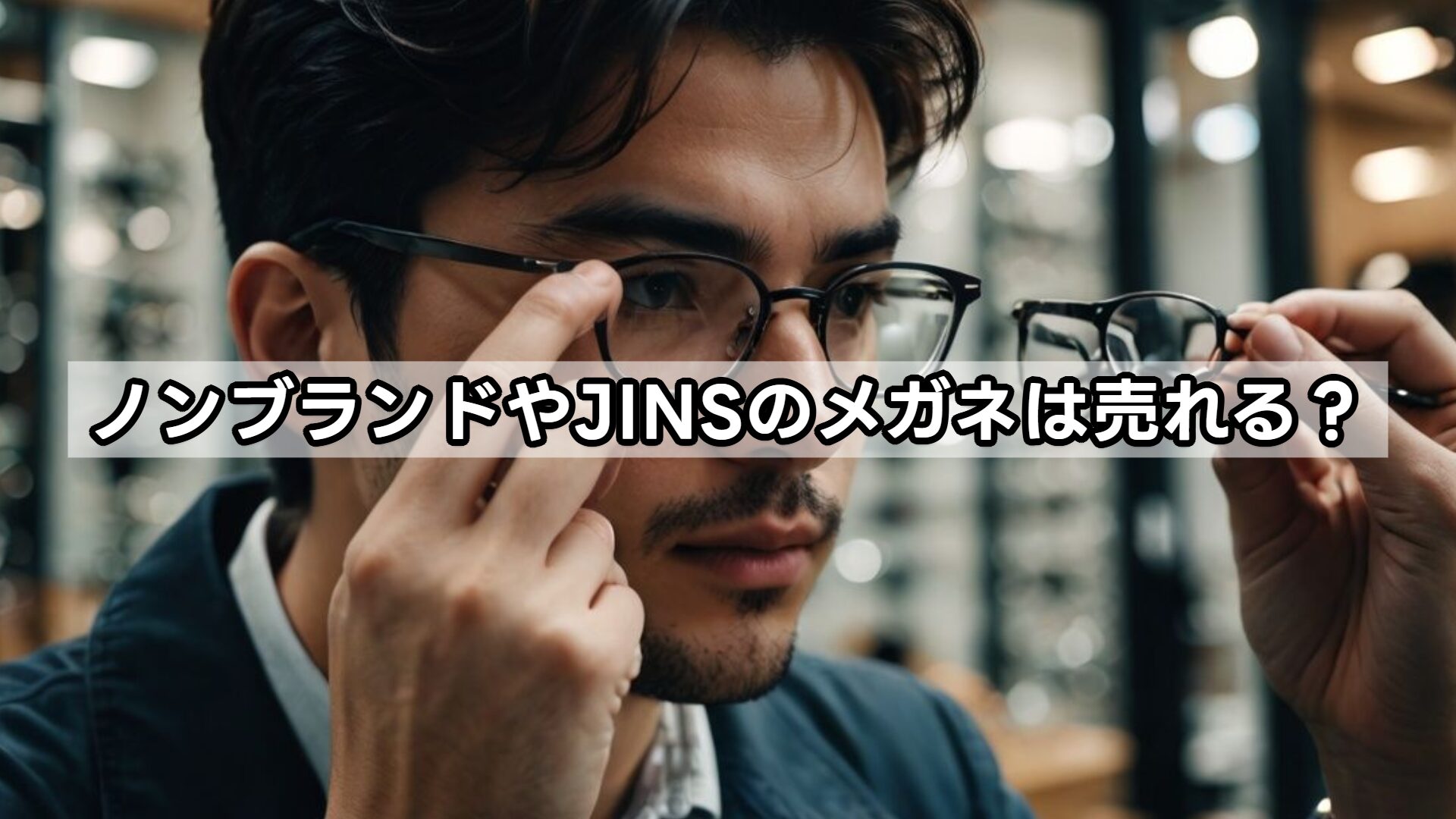 ノンブランドやJINSのメガネは売れる？