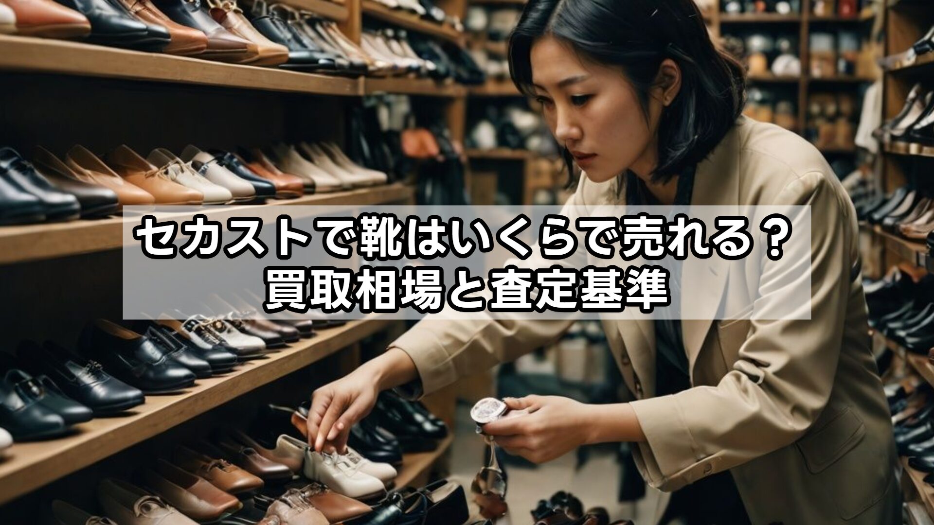 セカストで靴はいくらで売れる？買取相場と査定基準