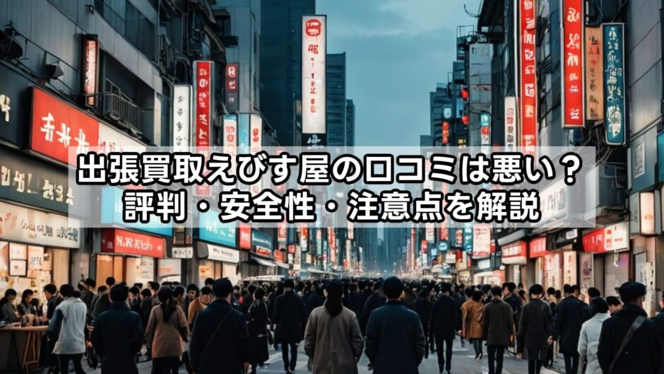 出張買取えびす屋の口コミは悪い？評判・安全性・注意点を解説