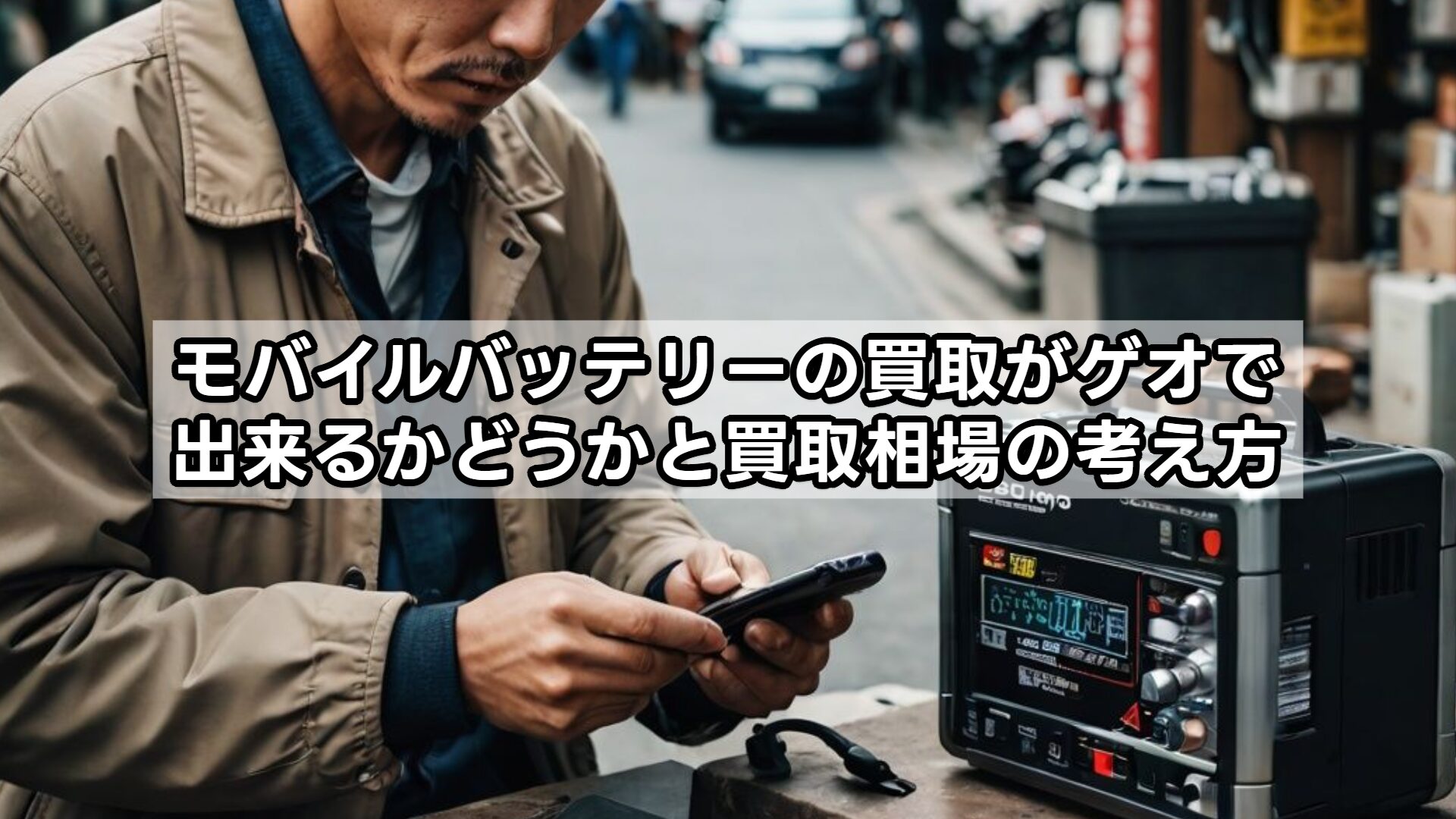モバイルバッテリーの買取がゲオで出来るかどうかと買取相場の考え方