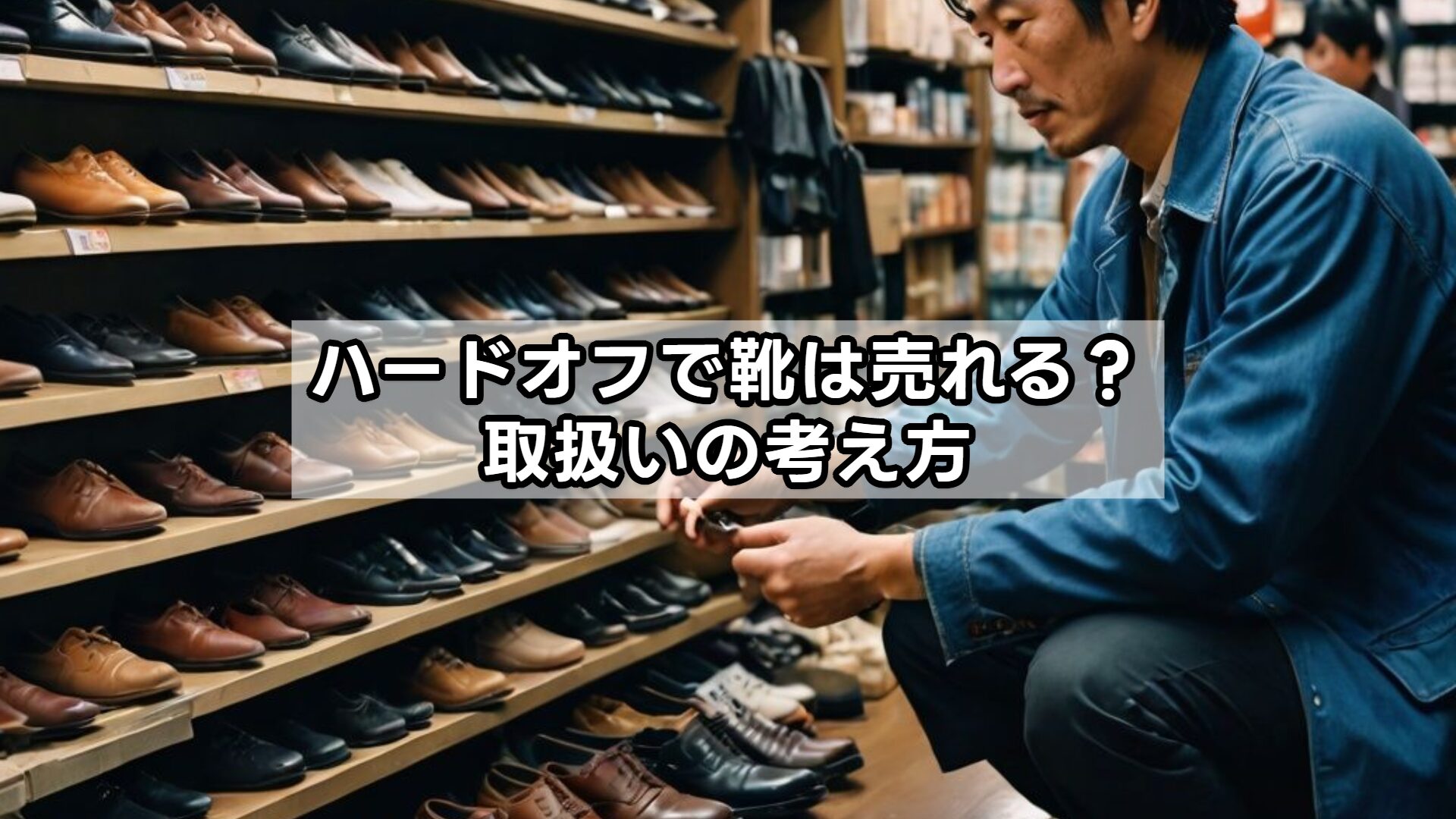 ハードオフで靴は売れる?取扱いの考え方