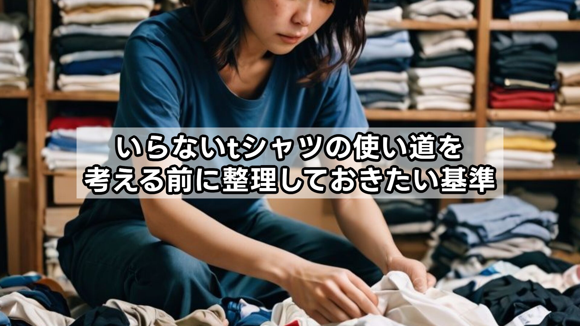 いらないtシャツの使い道を考える前に整理しておきたい基準