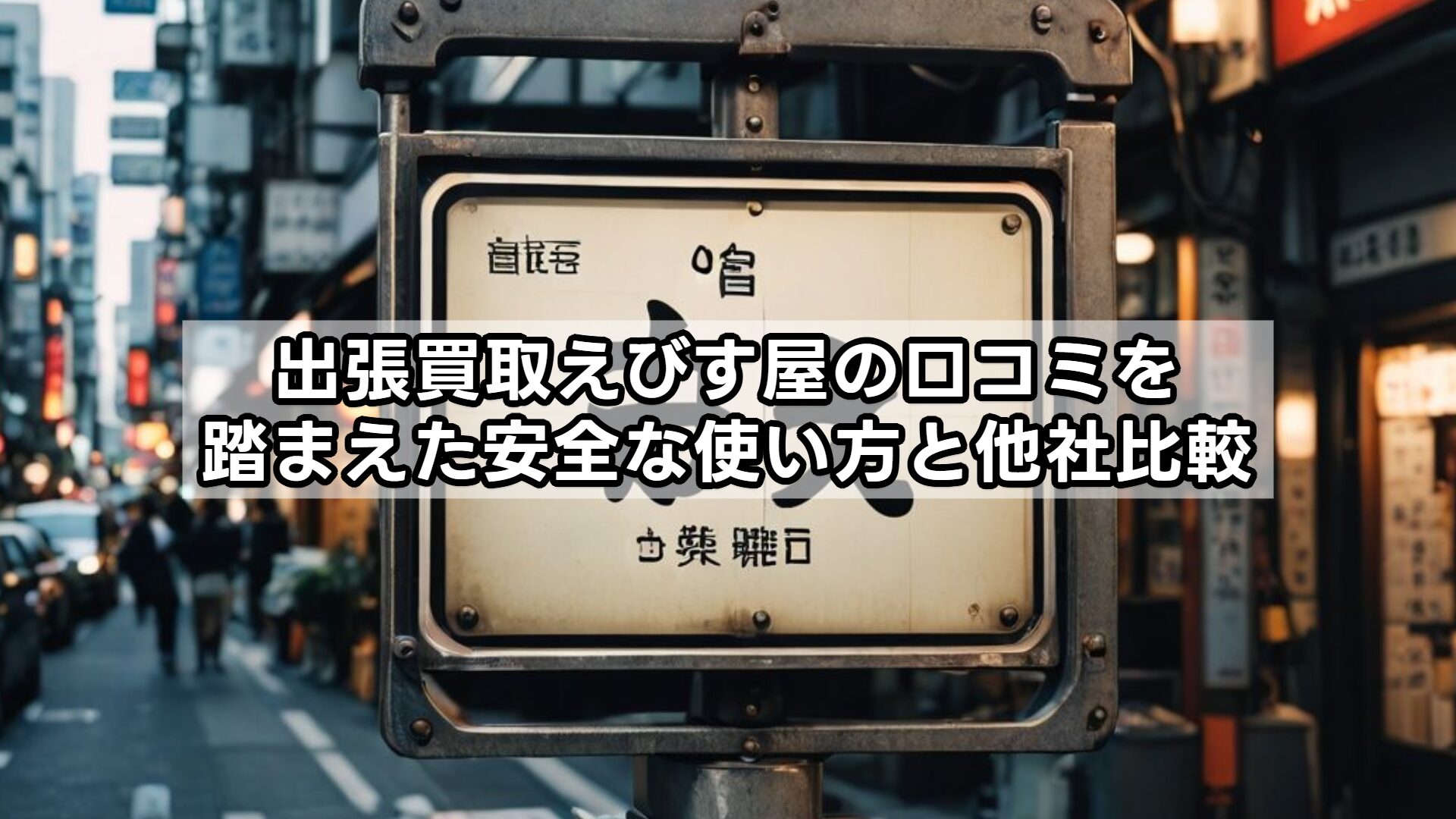 出張買取えびす屋の口コミを踏まえた安全な使い方と他社比較