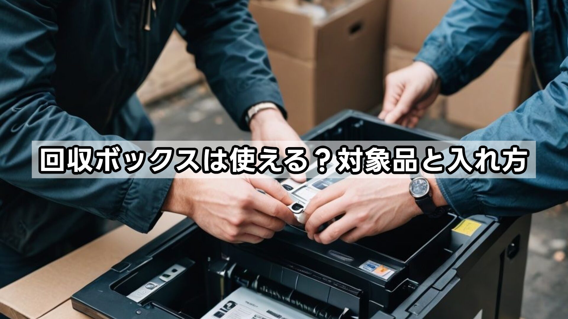 回収ボックスは使える？対象品と入れ方