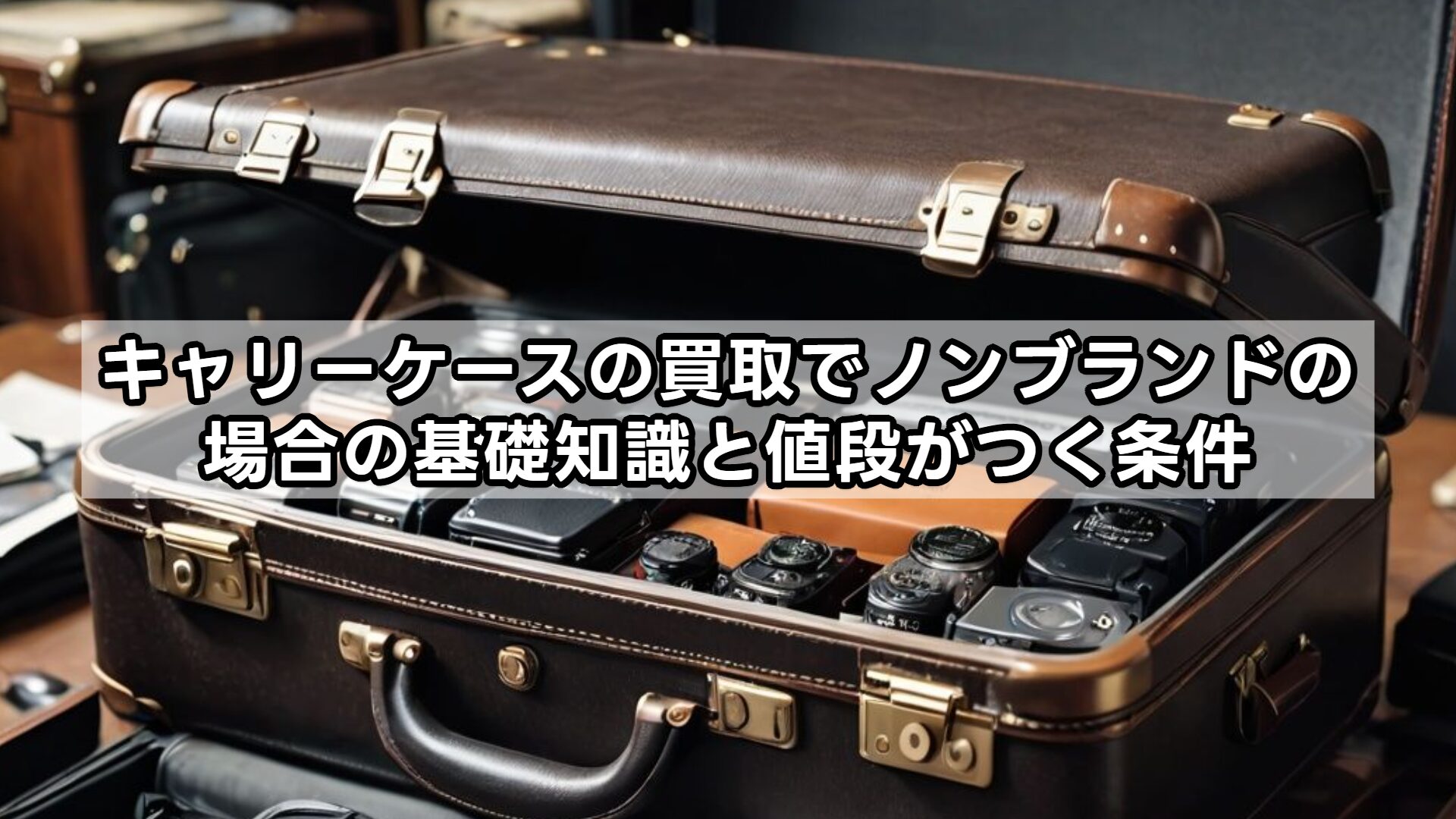 キャリーケースの買取でノンブランドの場合の基礎知識と値段がつく条件