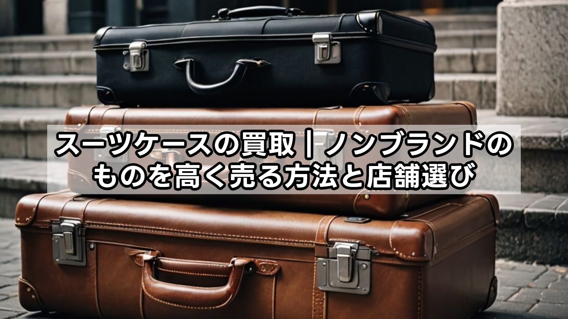 スーツケースの買取｜ノンブランドのものを高く売る方法と店舗選び