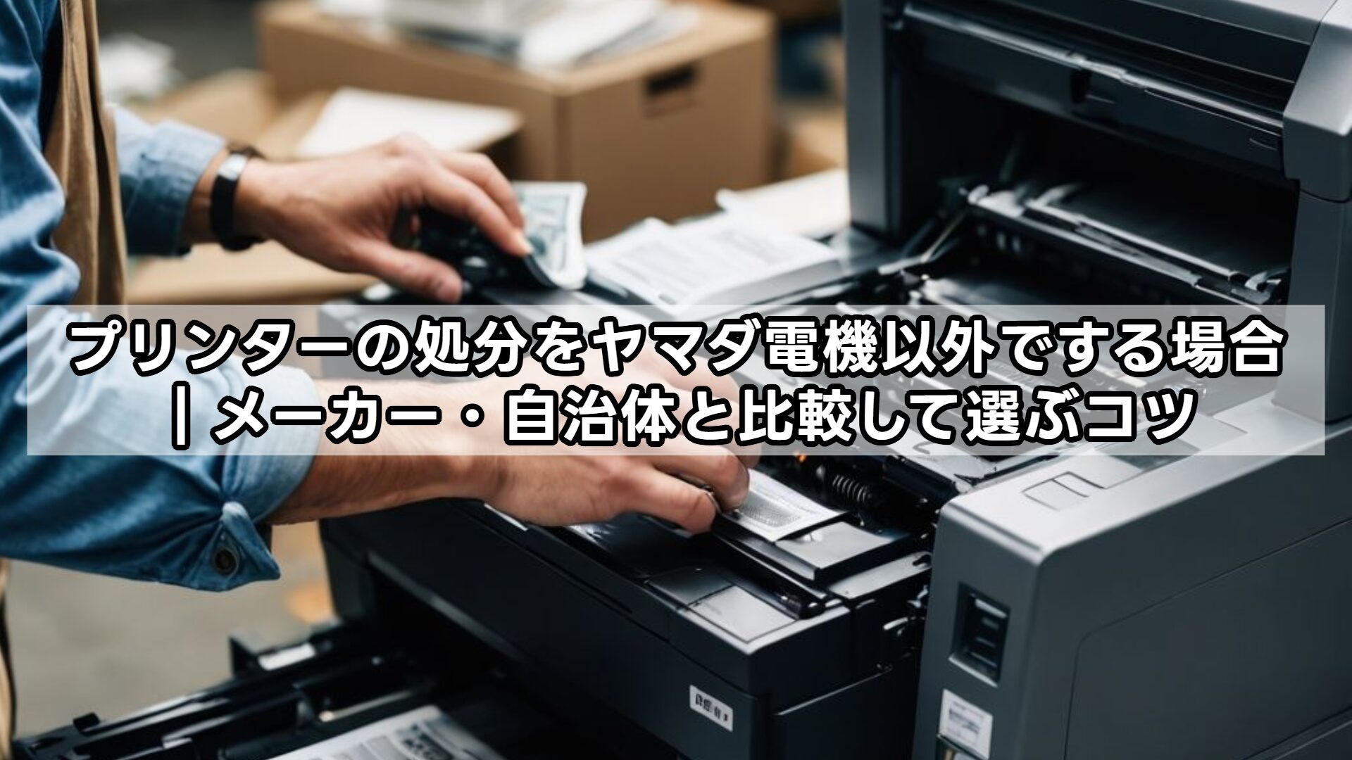 プリンターの処分をヤマダ電機以外でする場合｜メーカー・自治体と比較して選ぶコツ