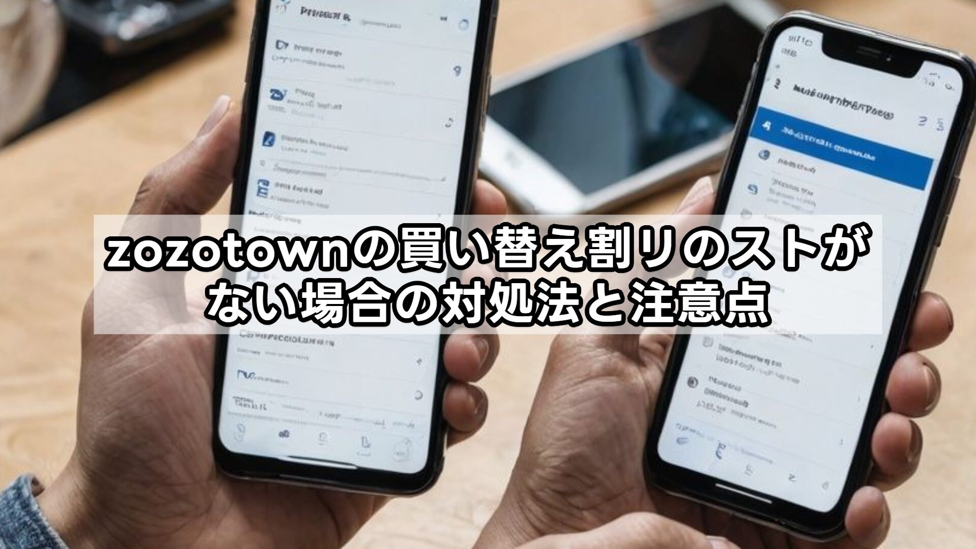 zozotownの買い替え割リのストがない場合の対処法と注意点