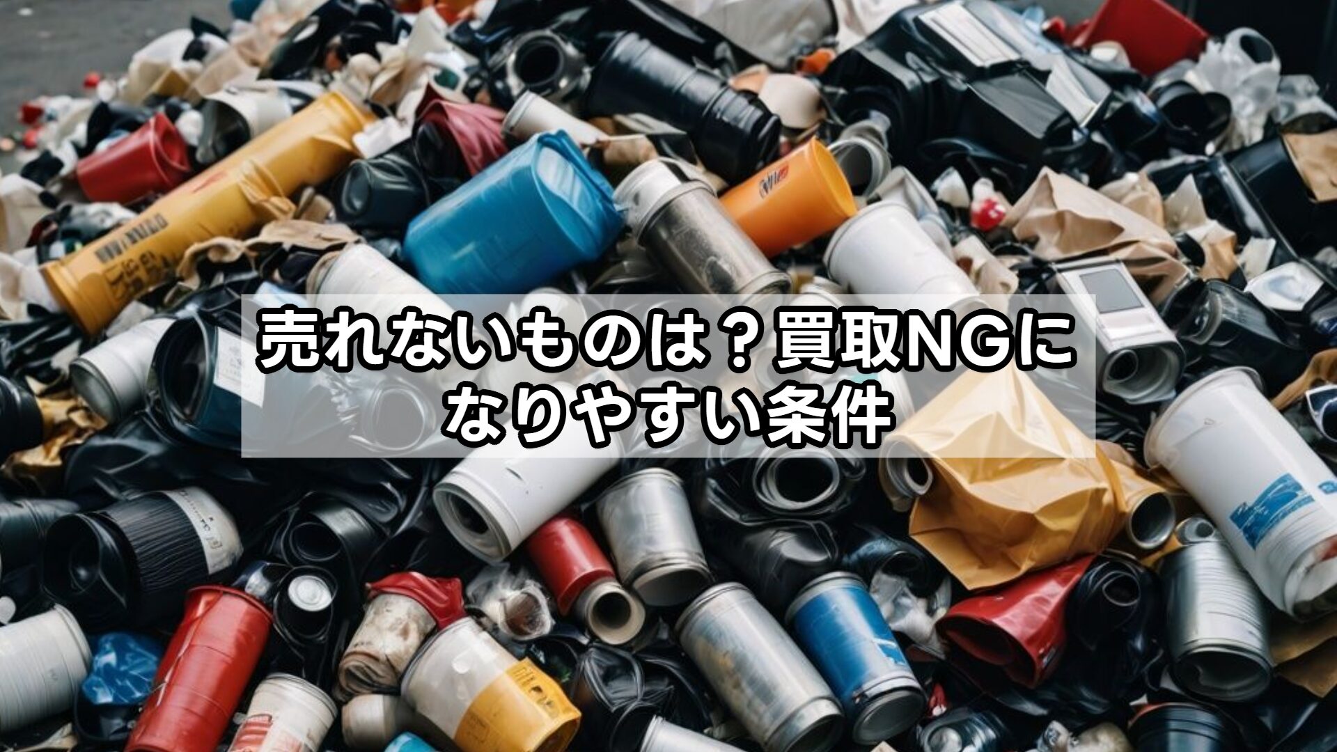 売れないものは？買取NGになりやすい条件