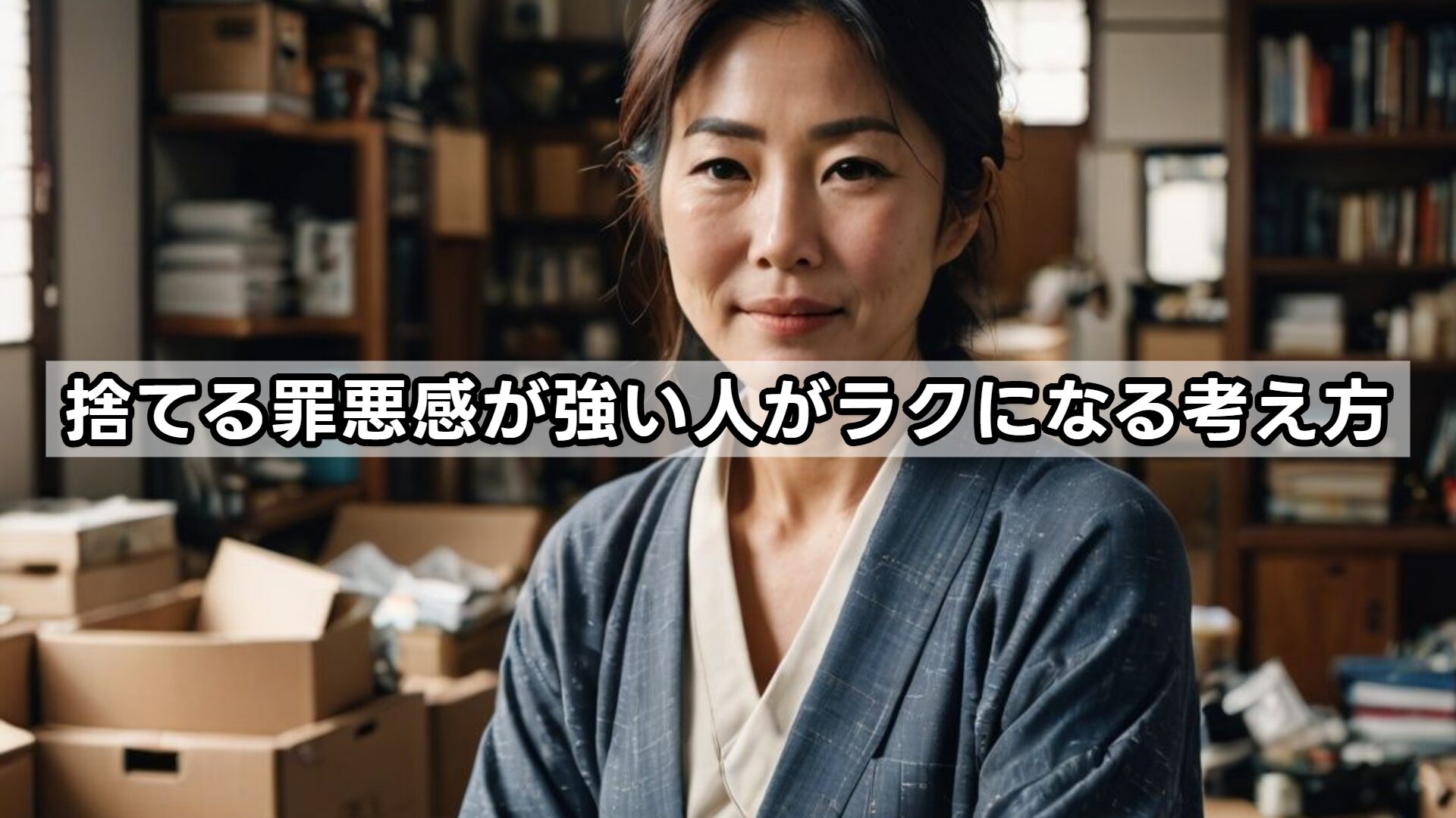 捨てる罪悪感が強い人がラクになる考え方