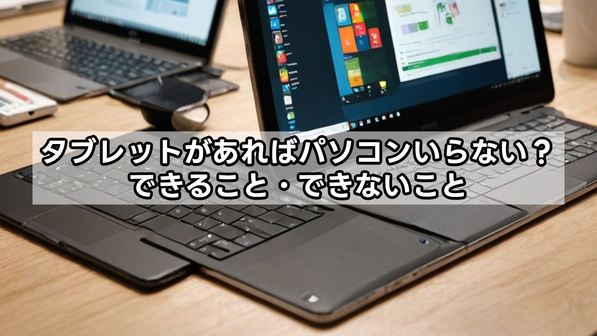 タブレットがあればパソコンいらない？できること・できないこと