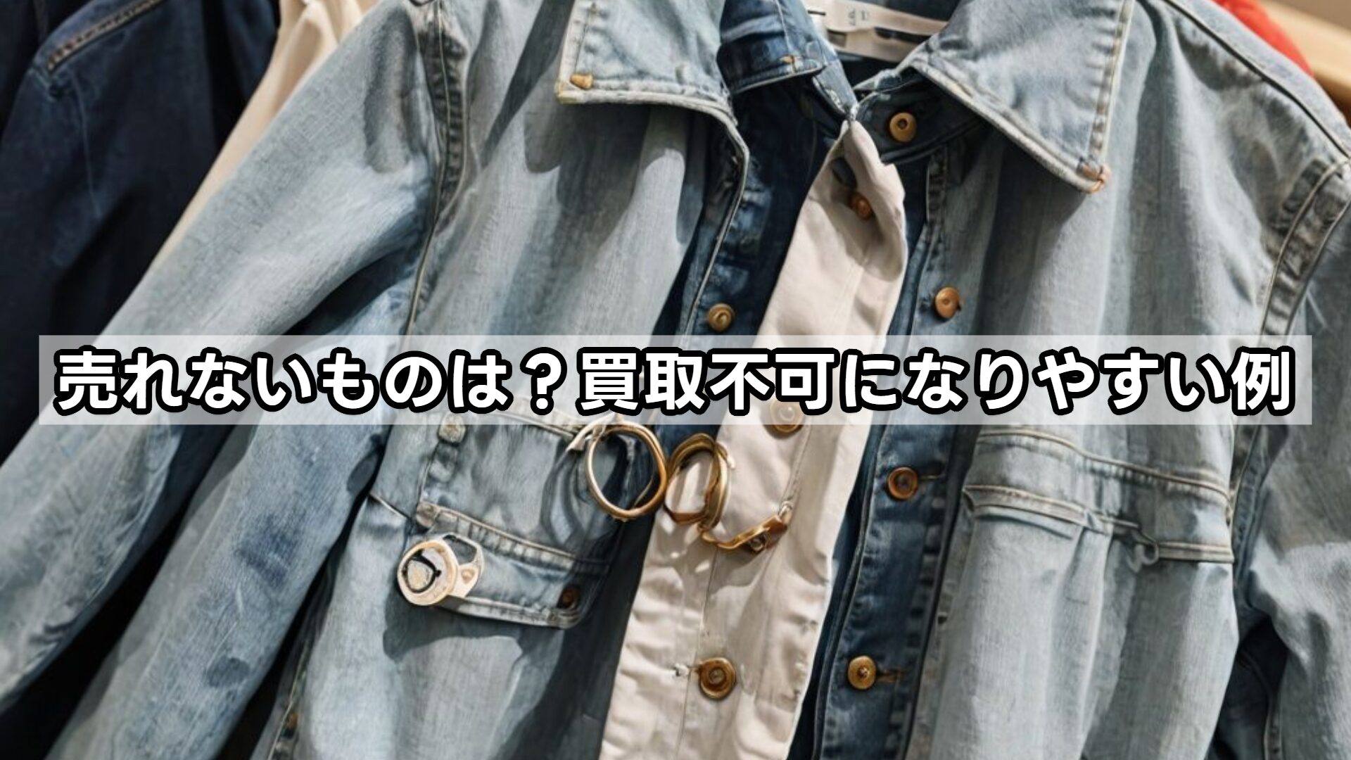売れないものは？買取不可になりやすい例