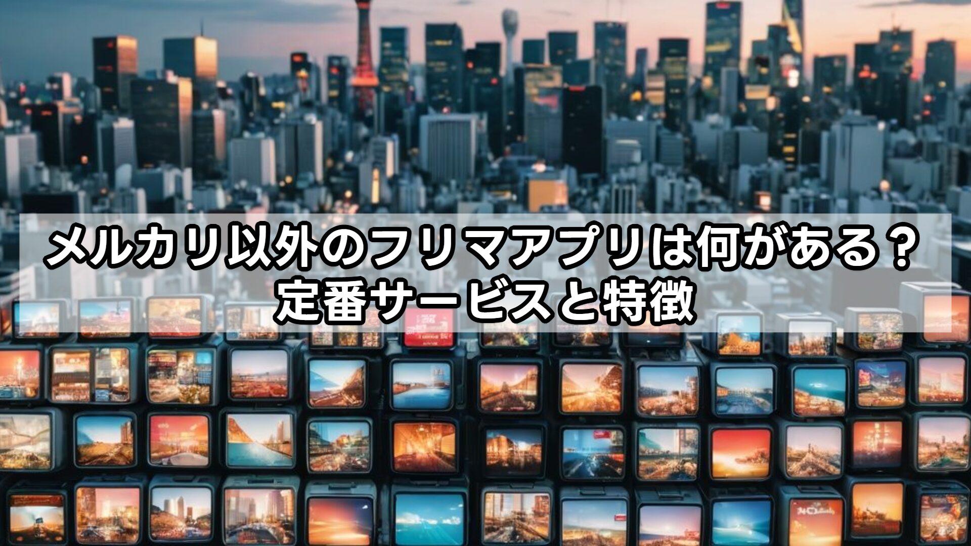 メルカリ以外のフリマアプリは何がある？定番サービスと特徴